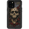 Liquid Blue Skull Entwined with Roses iPhone 12 Pro Max Waterproof Case