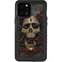 Liquid Blue Skull Entwined with Roses iPhone 12 Pro Max Waterproof Case