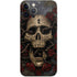 Liquid Blue Skull Entwined with Roses iPhone 12 Pro Skin
