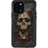 Liquid Blue Skull Entwined with Roses iPhone 12 Pro Waterproof Case