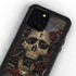 Liquid Blue Skull Entwined with Roses iPhone 12 Pro Waterproof Case