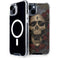 Liquid Blue Skull Entwined with Roses iPhone 13 MagSafe Case