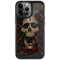 Liquid Blue Skull Entwined with Roses iPhone 13 Pro Cargo Case