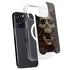 Liquid Blue Skull Entwined with Roses iPhone 13 Pro MagSafe Case