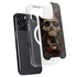 Liquid Blue Skull Entwined with Roses iPhone 13 Pro Max MagSafe Case