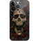 Liquid Blue Skull Entwined with Roses iPhone 13 Pro Skin