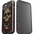 Liquid Blue Skull Entwined with Roses iPhone 15 Plus Impact Case