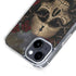Liquid Blue Skull Entwined with Roses iPhone 15 MagSafe Case