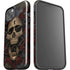 Liquid Blue Skull Entwined with Roses iPhone 14 Impact Case