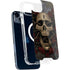 Liquid Blue Skull Entwined with Roses iPhone 15 Plus MagSafe Case