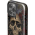 Liquid Blue Skull Entwined with Roses iPhone 15 Pro Max Impact Case