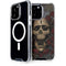 Liquid Blue Skull Entwined with Roses iPhone 14 Pro Max MagSafe Case