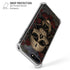 Liquid Blue Skull Entwined with Roses iPhone 7/8 Plus Clear Case