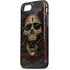 Liquid Blue Skull Entwined with Roses iPhone 7 Pro Case