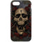Liquid Blue Skull Entwined with Roses iPhone 8 Pro Case