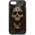 Liquid Blue Skull Entwined with Roses iPhone 8 Pro Case