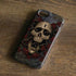 Liquid Blue Skull Entwined with Roses iPhone 8 Pro Case