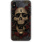 Liquid Blue Skull Entwined with Roses iPhone 8 Skin