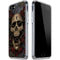 Liquid Blue Skull Entwined with Roses iPhone SE (2nd & 3rd Gen) Clear Case