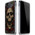 Liquid Blue Skull Entwined with Roses iPhone SE (2nd & 3rd Gen) Clear Case