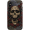 Liquid Blue Skull Entwined with Roses iPhone X Pro Case