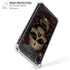 Liquid Blue Skull Entwined with Roses iPhone XR Clear Case