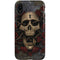 Liquid Blue Skull Entwined with Roses iPhone XR Pro Case