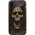 Liquid Blue Skull Entwined with Roses iPhone XR Pro Case