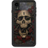 Liquid Blue Skull Entwined with Roses iPhone XR Waterproof Case