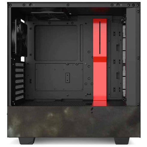 Liquid Blue Skull Entwined with Roses NZXT H510 Compact ATX Mid-Tower Case Skin