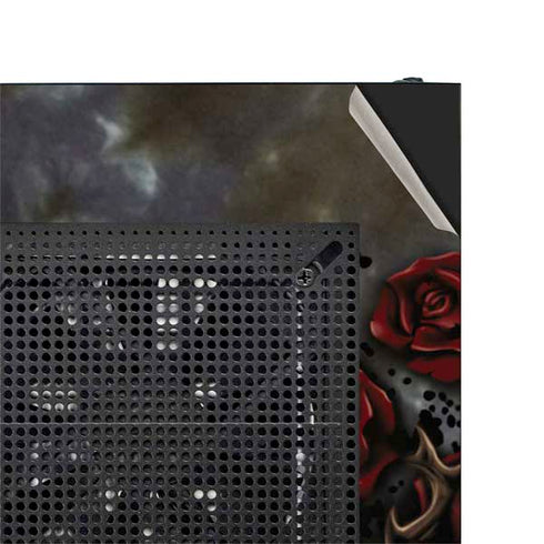 Liquid Blue Skull Entwined with Roses NZXT H510 Compact ATX Mid-Tower Case Skin