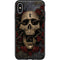 Liquid Blue Skull Entwined with Roses Otterbox Symmetry iPhone Skin