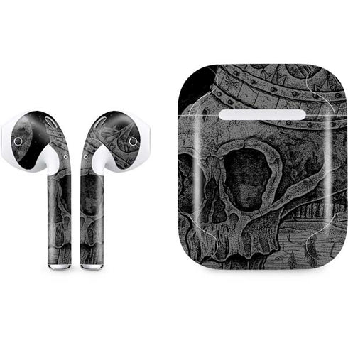 Alchemy Carta Skull Sketch Apple AirPods Skin