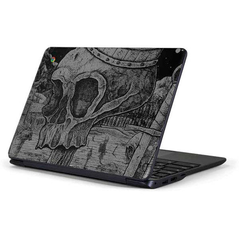 Alchemy Carta Skull Sketch Samsung Chromebook Skin