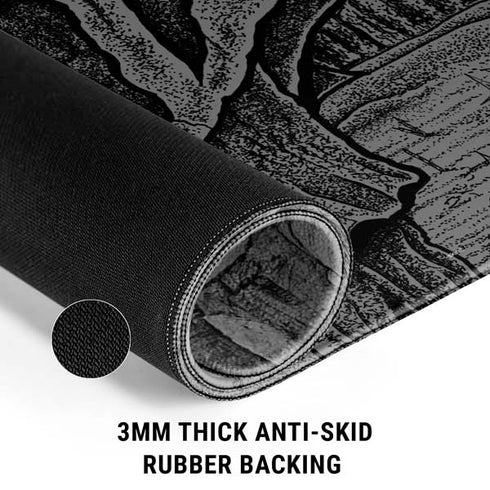 Alchemy Carta Skull Sketch Gaming Mouse Pad