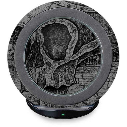 Alchemy Carta Skull Sketch Fast Charge Wireless Charging Stand Skin