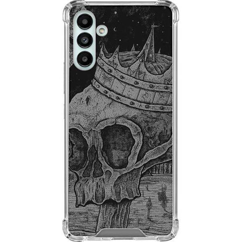 Alchemy Carta Skull Sketch Galaxy A13 5G Clear Case