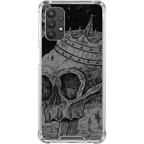Alchemy Carta Skull Sketch Galaxy A32 5G Clear Case