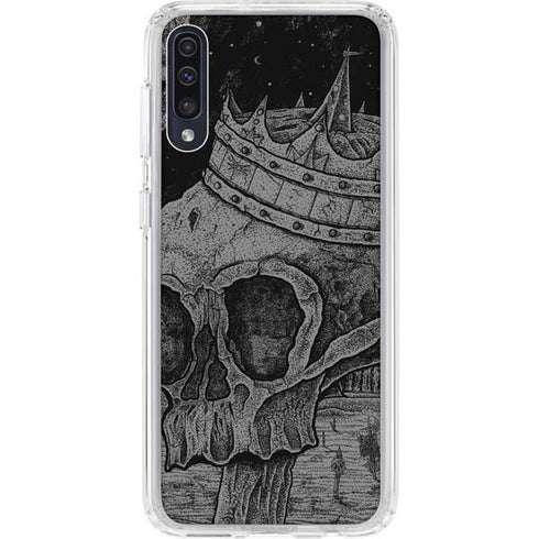 Alchemy Carta Skull Sketch Galaxy A50 Clear Case