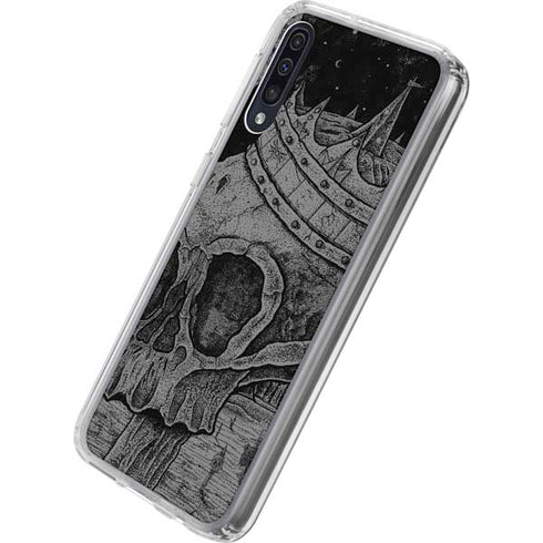 Alchemy Carta Skull Sketch Galaxy A50 Clear Case