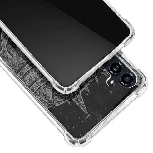 Alchemy Carta Skull Sketch Galaxy A54 5G Clear Case