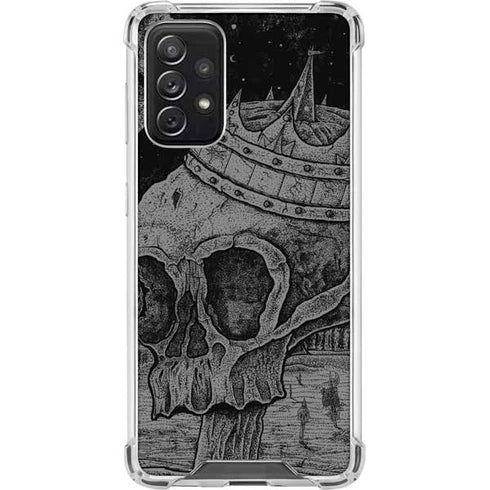 Alchemy Carta Skull Sketch Galaxy A72 5G Clear Case