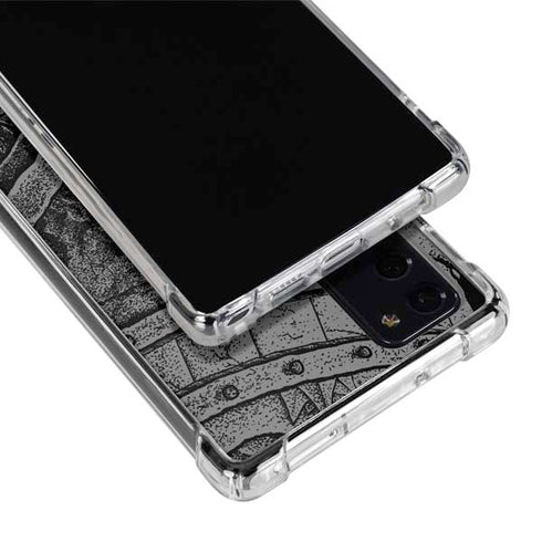 Alchemy Carta Skull Sketch Galaxy Note20 5G Clear Case