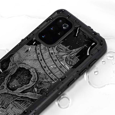 Alchemy Carta Skull Sketch Galaxy S20 Plus Waterproof Case