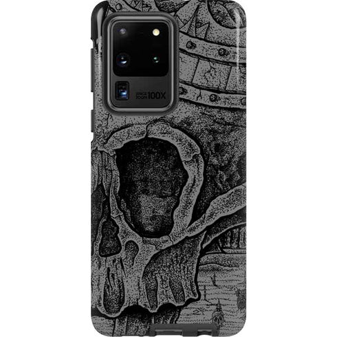 Alchemy Carta Skull Sketch Galaxy S20 Ultra 5G Pro Case