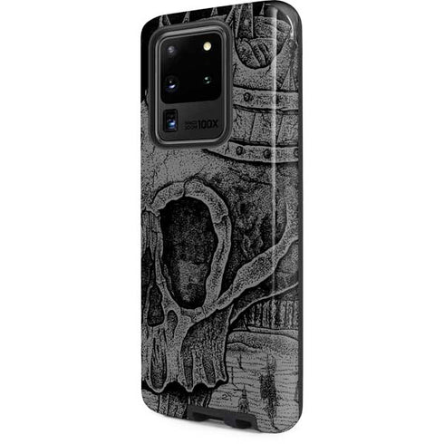 Alchemy Carta Skull Sketch Galaxy S20 Ultra 5G Pro Case