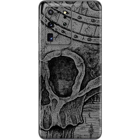 Alchemy Carta Skull Sketch Galaxy S20 Ultra 5G Skin
