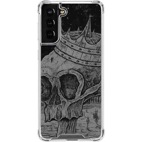 Alchemy Carta Skull Sketch Galaxy S21 FE Clear Case
