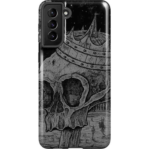 Alchemy Carta Skull Sketch Galaxy S21 FE Pro Case