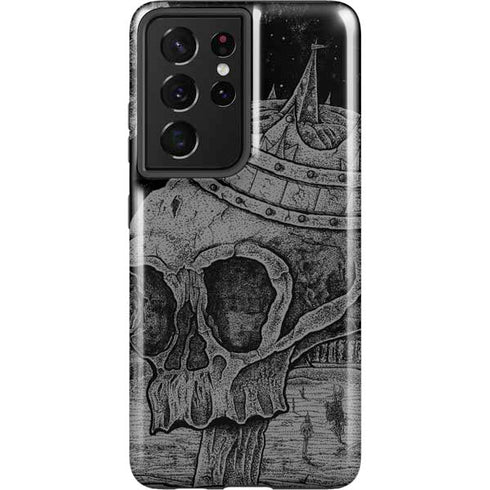 Alchemy Carta Skull Sketch Galaxy S21 Ultra 5G Pro Case